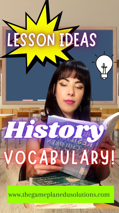 Teaching History Vocabulary Sample Lessons