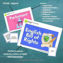 Load image into Gallery viewer, Colonial Government Sorting Flashcards Activity (DIGITAL DOWNLOAD)