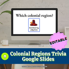 Load image into Gallery viewer, Colonial Regions Trivia Google Slides
