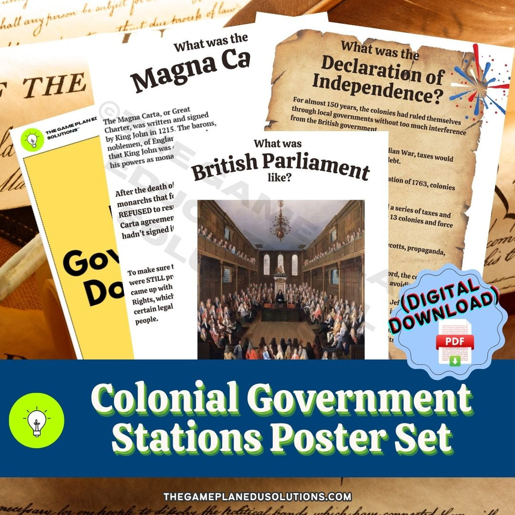 Colonial Government Stations Anchor Posters (DIGITAL DOWNLOAD)