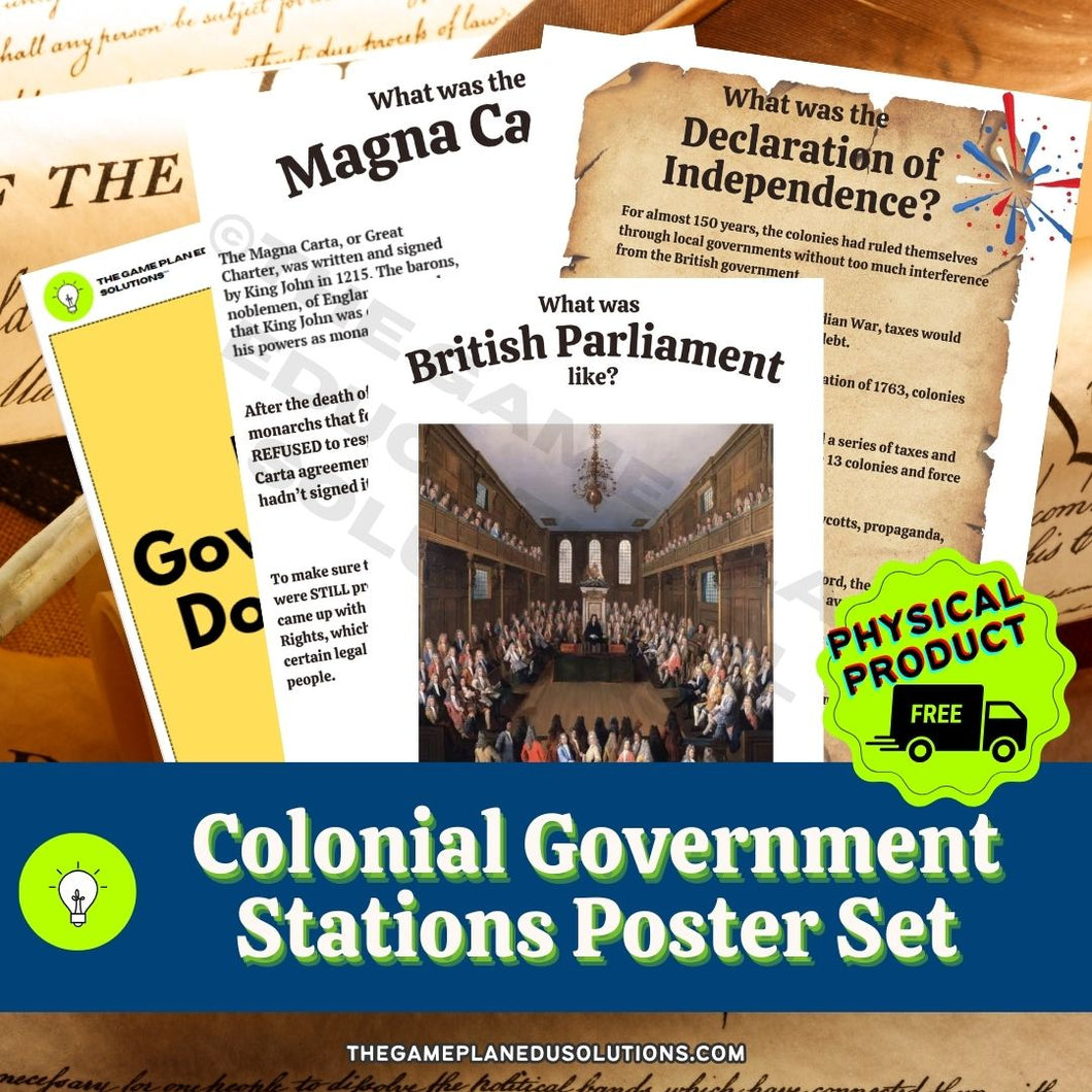 Colonial Government Stations Anchor Posters (PHYSICAL PRODUCT)