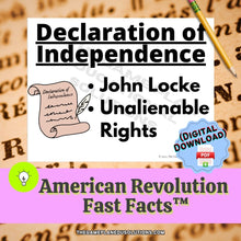 Load image into Gallery viewer, American Revolution FAST FACTS™ (DIGITAL DOWNLOAD)
