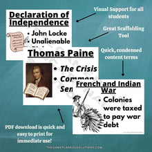 Load image into Gallery viewer, American Revolution FAST FACTS™ (DIGITAL DOWNLOAD)
