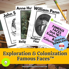 Load image into Gallery viewer, Exploration &amp; Colonization FAMOUS FACES™ (DIGITAL DOWNLOAD)
